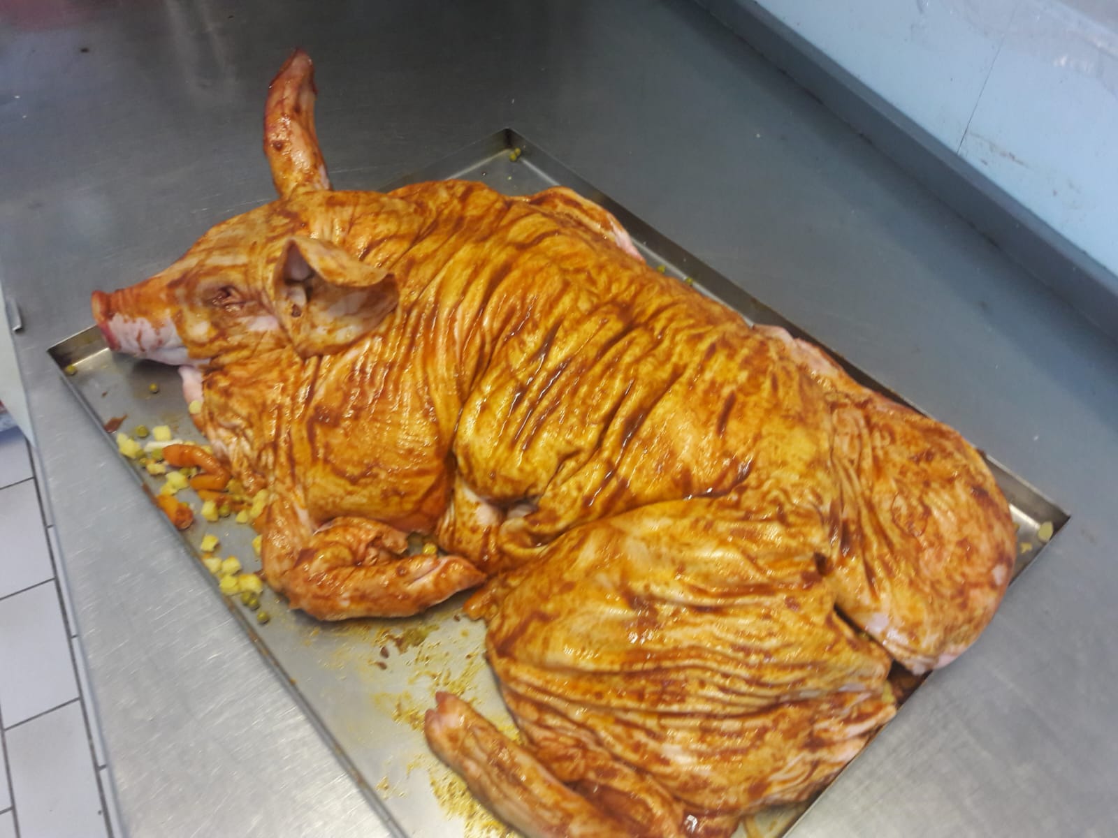 Spanferkel vom Partyservice Donnert